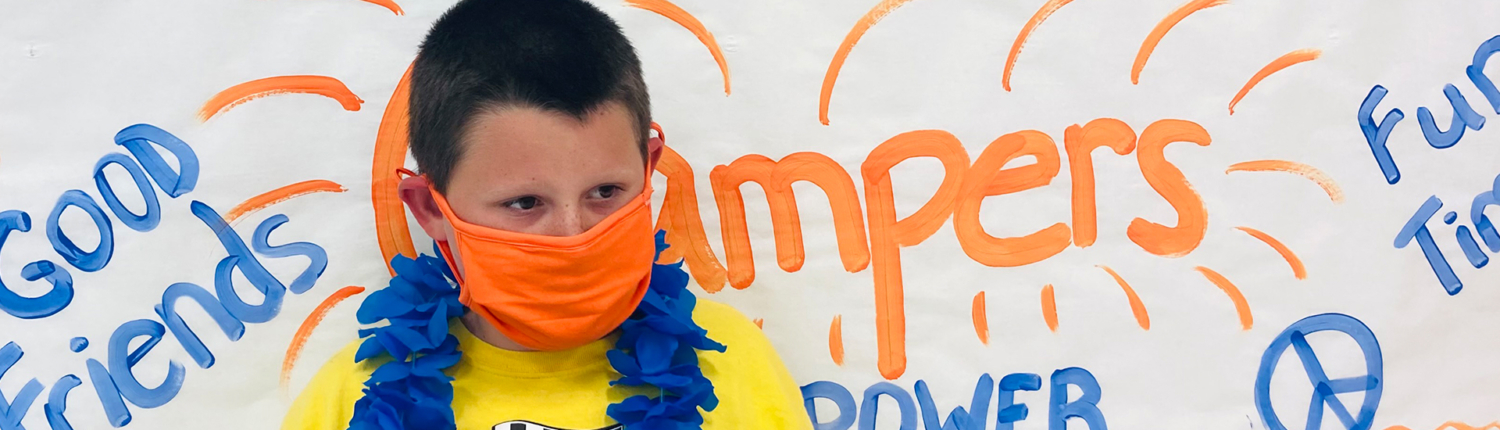 EMPOWER Summer Camp camper with mask on