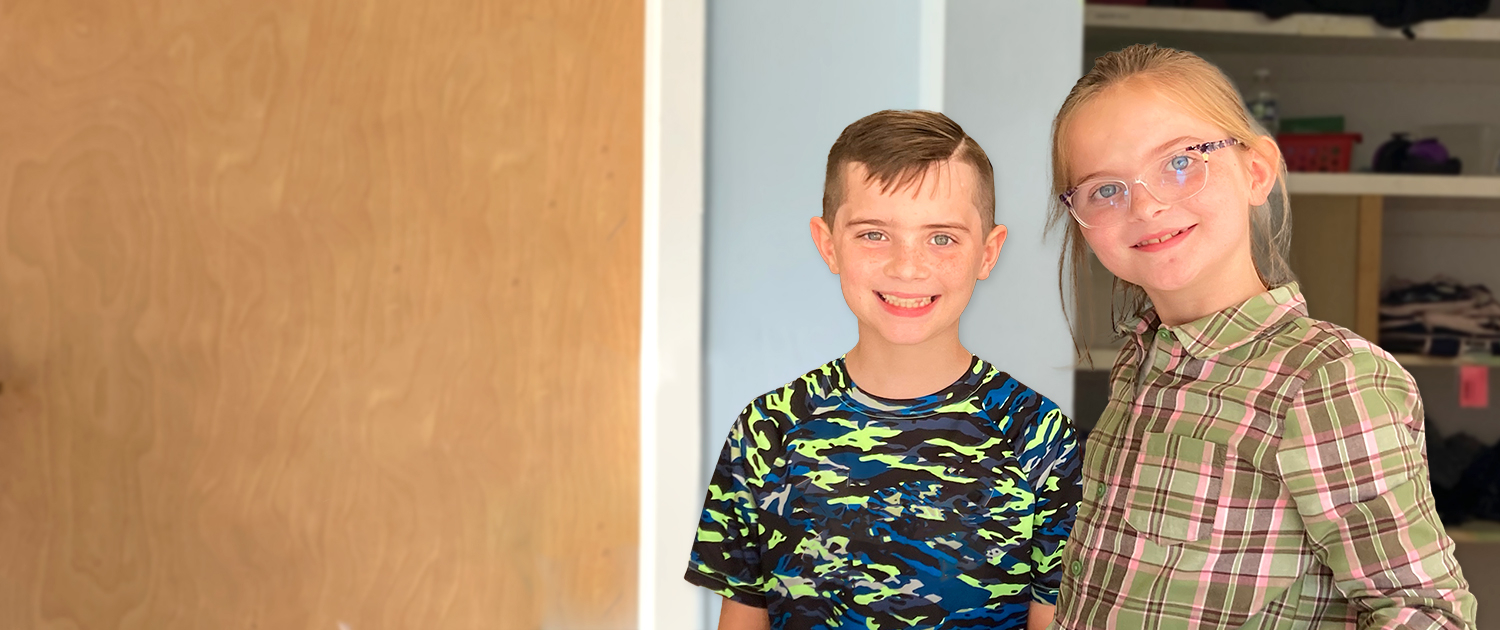 Easterseals UCP clients who are twins smiling